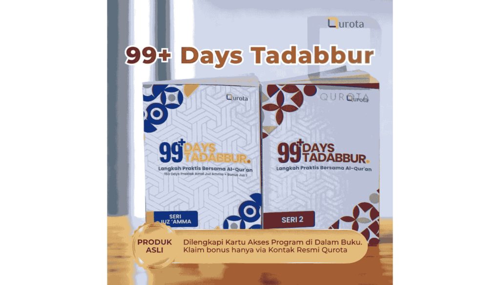 Paket Hemat Dapat 2 Buku Konsisten 99 Hari Taddabur Amal Jariyah